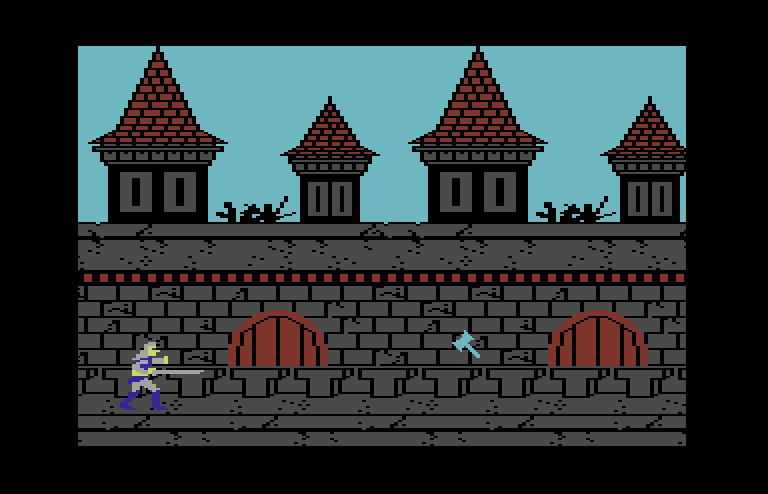 Willow Commodore 64 Screenshot: Starting the battle sequence.