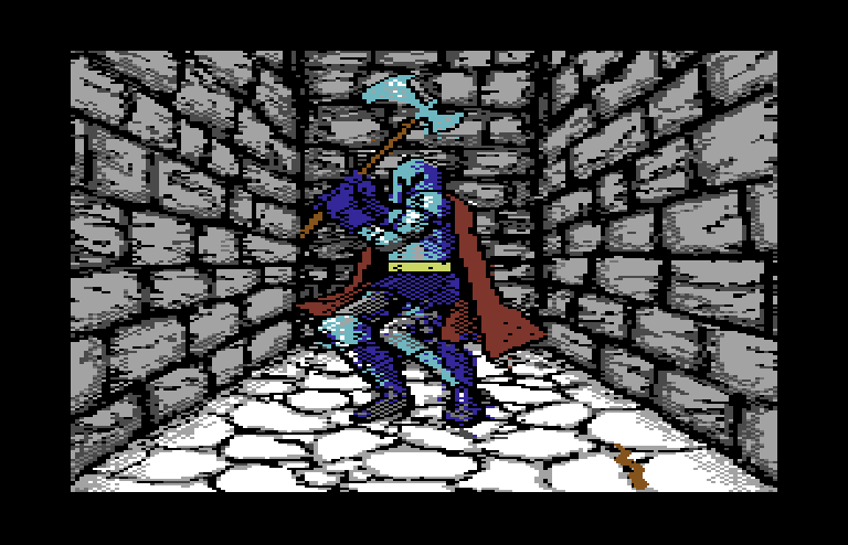 Willow Commodore 64 Screenshot: The guard trapped me at a dead end!