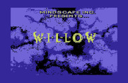 Willow for Commodore 64 - Game title; the letters slowly unfold...