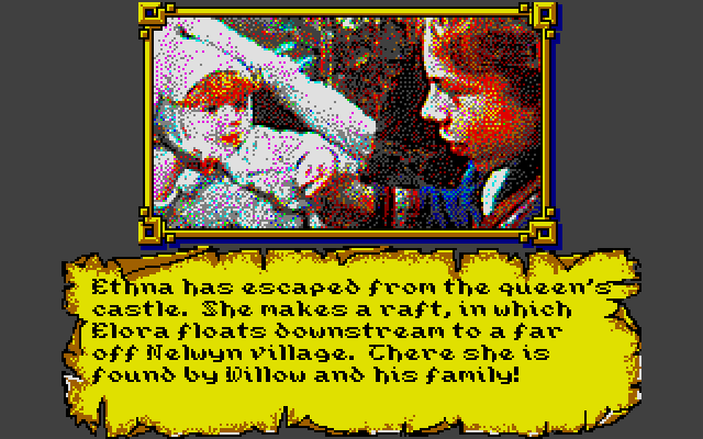 Willow Atari ST Screenshot: Survived the dungeons!