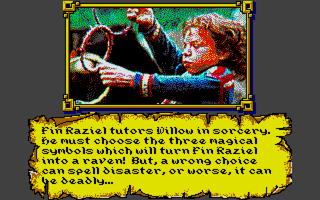 Willow Atari ST Screenshot: Time for spellcasting...