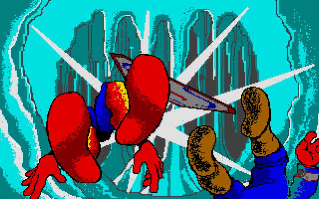 Willow Atari ST Screenshot: Crashed at a dead end...