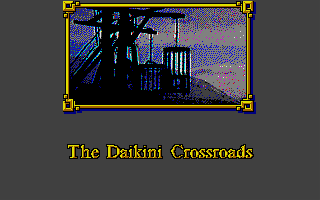 Willow Atari ST Screenshot: The Daikini Crossroads.
