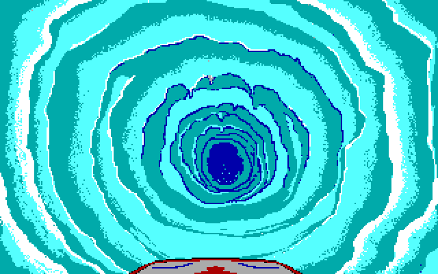 Willow IBM PC/Compatibles Screenshot: Ice caves start.