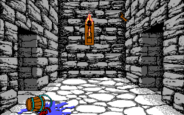Willow IBM PC/Compatibles Screenshot: Would you go left or right?