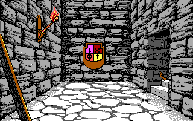 Willow IBM PC/Compatibles Screenshot: Only one way to go from here...