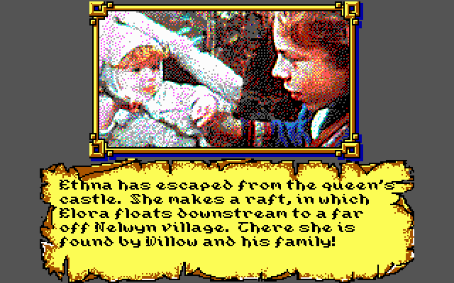 Willow IBM PC/Compatibles Screenshot: Successfully escaped!