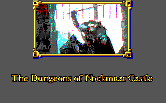 Willow IBM PC/Compatibles Screenshot: Intro to part 1, the dungeons...