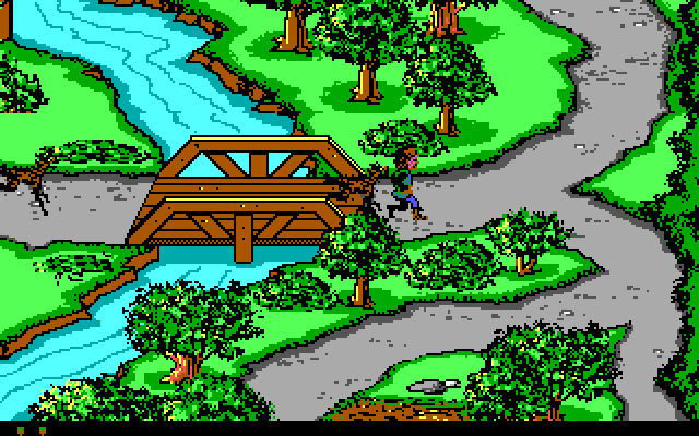 Willow IBM PC/Compatibles Screenshot: Running as fast as I can from an enemy...