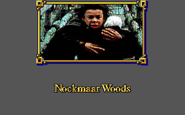 Willow IBM PC/Compatibles Screenshot: Starting the Nockmaar Woods sequence...