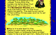 Willow for IBM PC/Compatibles - The map provides different pictures along with parts of the story.
