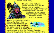 Willow for IBM PC/Compatibles - Another section of map; bold words mean you can click on them for another part of the game.