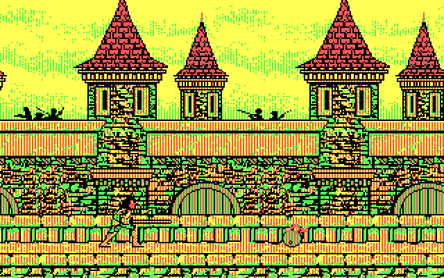 Willow IBM PC/Compatibles Screenshot: Battle sequence start.