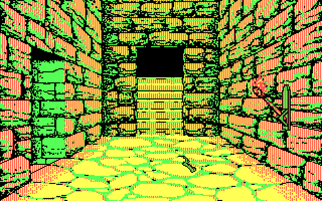 Willow IBM PC/Compatibles Screenshot: Start of the dungeon sequence.