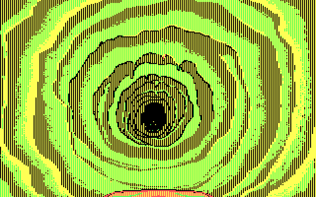 Willow IBM PC/Compatibles Screenshot: Ice caves start.