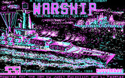 Warship for IBM PC/Compatibles - Title screen.