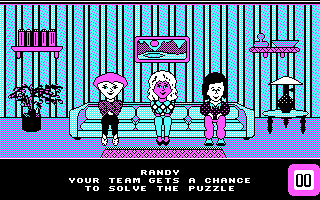 Win, Lose, or Draw IBM PC/Compatibles Screenshot: I was wrong, so the opposing team gets a chance...