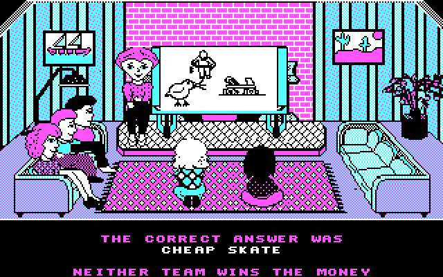 Win, Lose, or Draw IBM PC/Compatibles Screenshot: Here's the correct response...