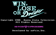 Win, Lose, or Draw for IBM PC/Compatibles - Title screen.