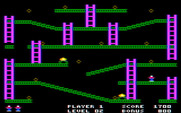 Jumpman for IBM PC/Compatibles - Avoid those yellow robots that are in pursuit!
