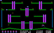 Jumpman for IBM PC/Compatibles - Those blue blocks will cause Jumpman to jump in a random direction.