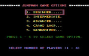 Jumpman for IBM PC/Compatibles - Select game options to begin.