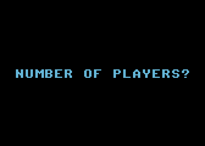 Jumpman Atari 8-bit Screenshot: How many players?