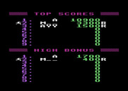 Jumpman for Atari 8-bit - The high score table.