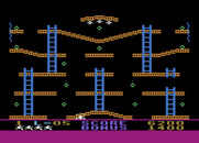 Jumpman for Atari 8-bit - Crash! I fell before the vampires could get me!
