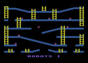 Jumpman for Atari 8-bit - In the Atari version the screen scrolls to the next level.