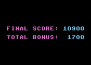 Jumpman for Atari 8-bit - My final score.