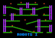 Jumpman for Apple II - Moving on to Robots I.