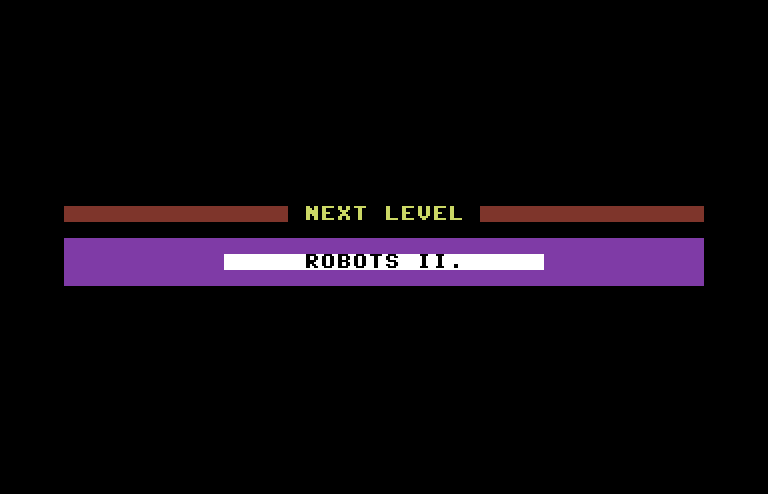 Jumpman Commodore 64 Screenshot: Now, some more robots!