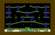 Jumpman for Commodore 64 - Start of level 1.