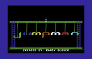 Jumpman for Commodore 64 - Title screen.