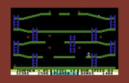 Jumpman for Commodore 64 - The ladder in the middle moves, that's the challenge...