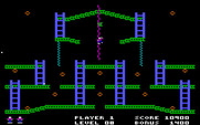 Jumpman for IBM PC/Compatibles - Climbing a rope...