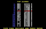 Jumpman for IBM PC/Compatibles - Top scores.