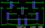 Jumpman for IBM PC/Compatibles - Jumping over a gap...
