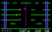 Jumpman for IBM PC/Compatibles - Bombs away! Oops, Jumpman is falling...