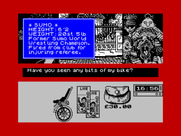 Sidewalk for ZX Spectrum - Asking gangs about your bike can be dangerous...