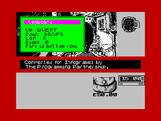 Sidewalk for ZX Spectrum - You can choose to play with the keyboard or several joystick types.