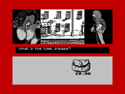 Sidewalk for ZX Spectrum - Asking for the time...
