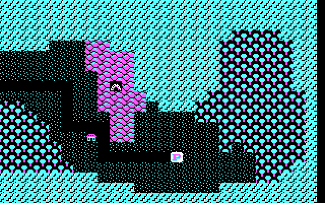 Phantasie IBM PC/Compatibles Screenshot: View of the countryside.