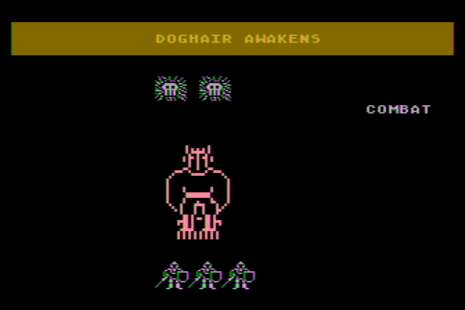 Phantasie Atari 8-bit Screenshot: My party was caught sleeping!