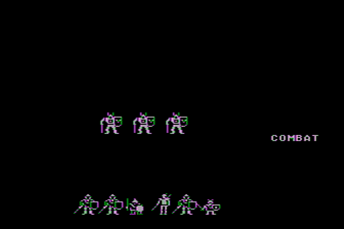 Phantasie Atari 8-bit Screenshot: An encounter!