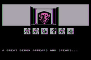 Phantasie for Atari 8-bit - I lost, so the great demon appears...