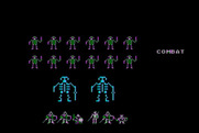 Phantasie for Atari 8-bit - Fighting some giant skeletons!