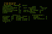 Phantasie for Atari 8-bit - Here's my new character!