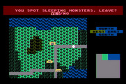 Phantasie for Atari 8-bit - Sleeping monsters! Should I just leave them be, or fight them?